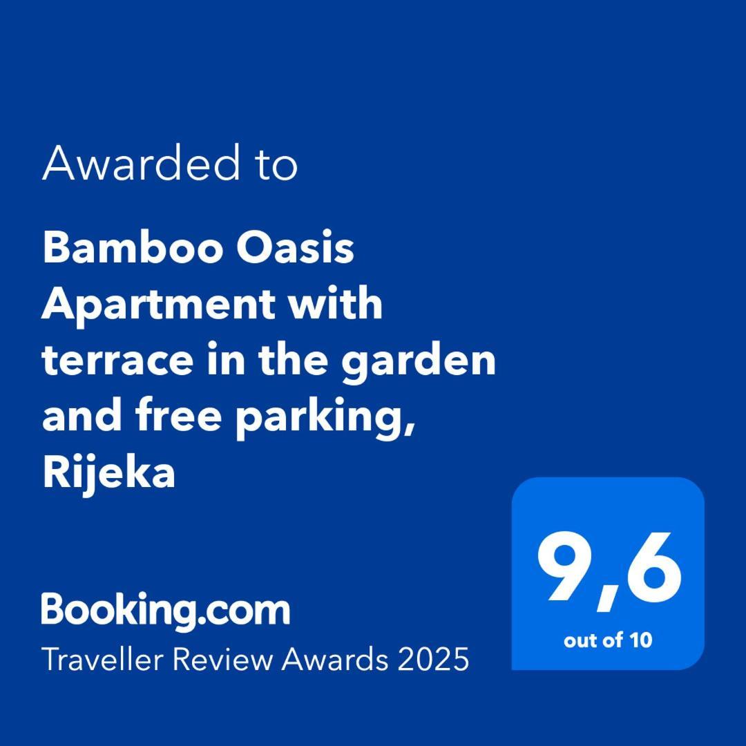 Bamboo Oasis Apartment With Terrace In The Garden And Free Parking, Rijeka Ngoại thất bức ảnh
